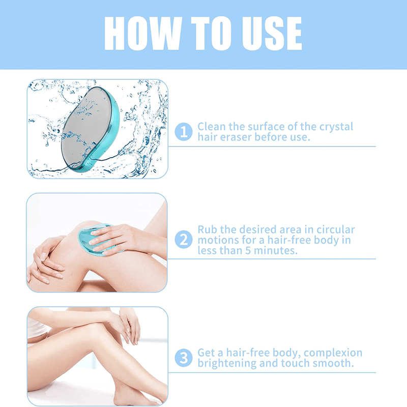 Crystal Hair Remover Painless Exfoliation Tool for Smooth Skin