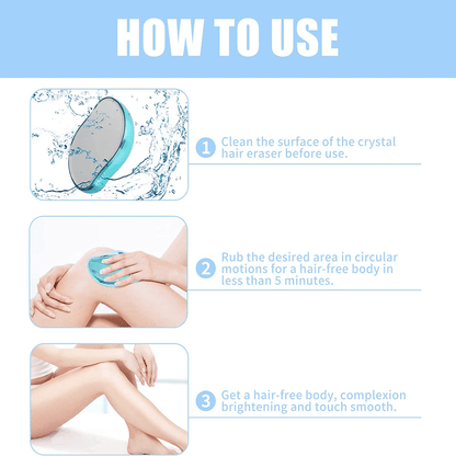 Crystal Hair Remover Painless Exfoliation Tool for Smooth Skin