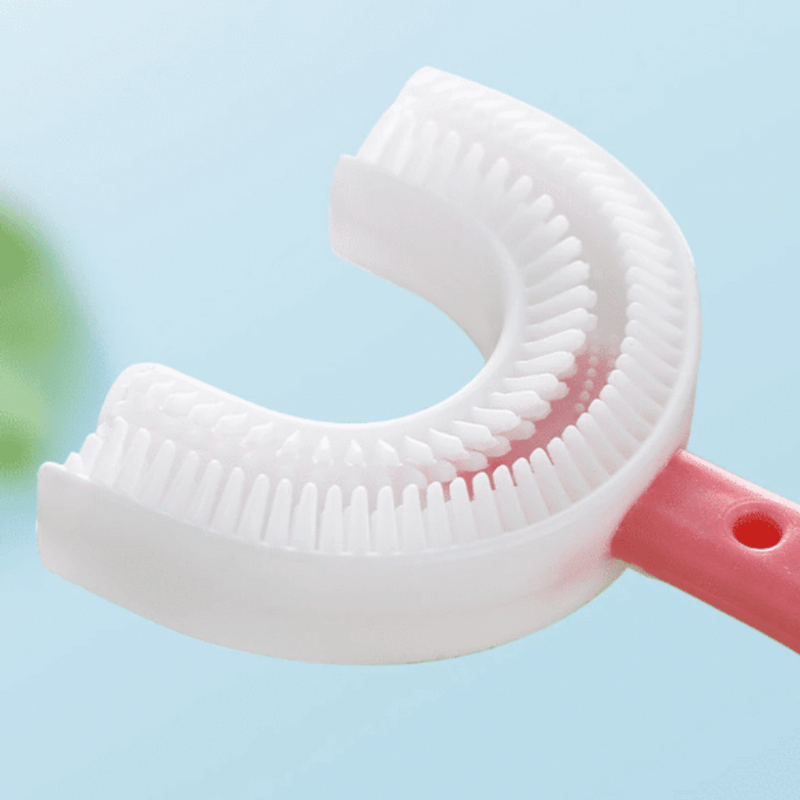 Kids U-Shaped Silicone Toothbrush for Easy and Effective Oral Care