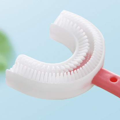Kids U-Shaped Silicone Toothbrush for Easy and Effective Oral Care