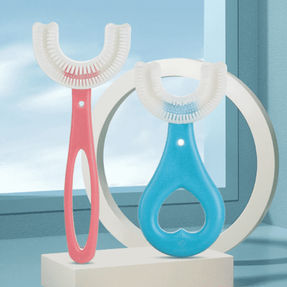 Kids U-Shaped Silicone Toothbrush for Easy and Effective Oral Care