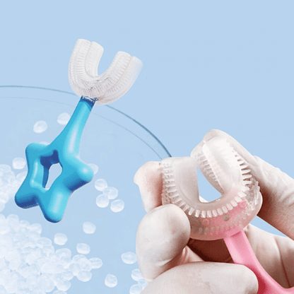 Kids U-Shaped Silicone Toothbrush for Easy and Effective Oral Care