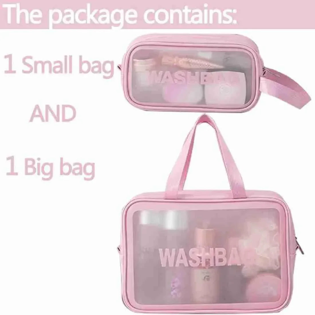 Double Layer Water-Proof Travel Cosmetic Washbag Organizer - Arfa Mart