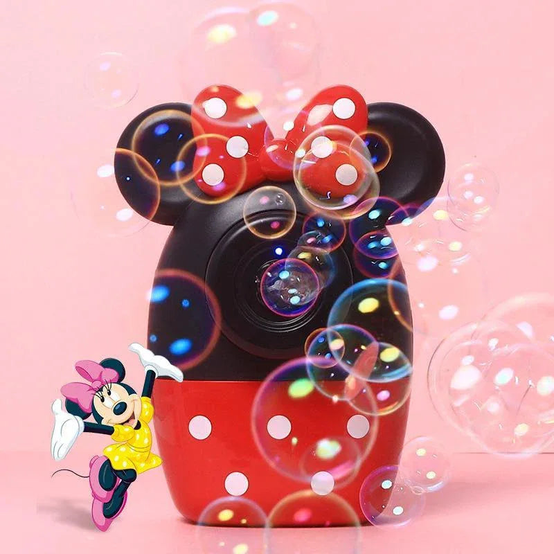 Light Up Toys LED Micky Bubble Machine Mini Mouse Camera Bubble Summer Outdoor Gift Toy Bubble Blower Baby Toys - Arfa Mart