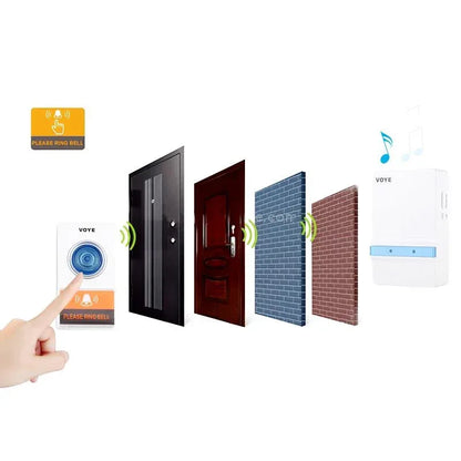VOYE V012A Home Music Remote Control Wireless Doorbell With 38 Polyphony Sounds - Arfa Mart