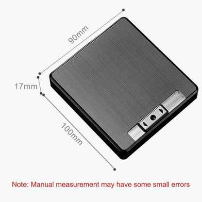 Rechargeable Electronic Lighter and Cigarette Case with USB Charging, Holds 19 Cigarettes