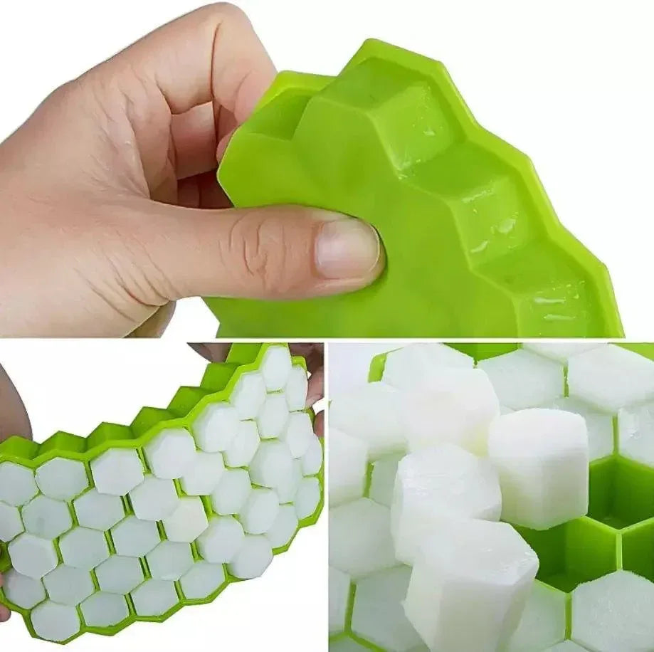 Silicone Ice Cube Tray with Lid - Arfa Mart
