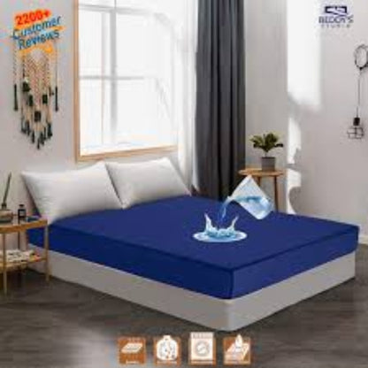 100% Waterproof Mattress Protector with Cotton Terry Top and Deep Pocket Fit up to 18