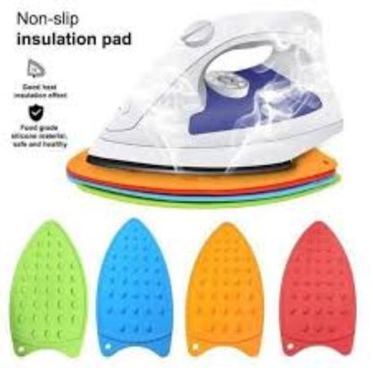 Silicone Heat Resistant Iron Stand Mat Pad with Non-Slip Surface, Up to 220C