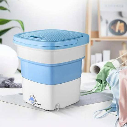 Portable Mini Foldable Washing Machine with Ozone Wash, 0.8kg Capacity, USB Charging