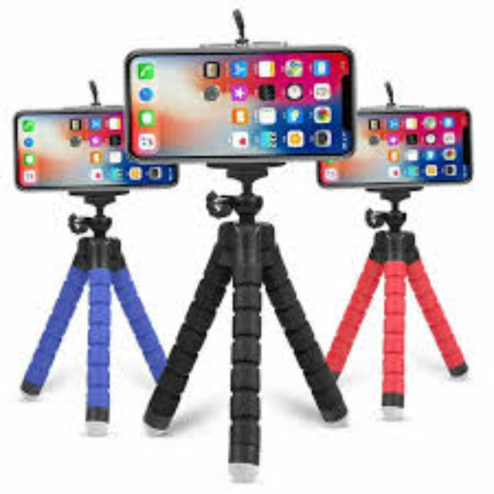 Flexible Wrappable Tripod Support for Cell Phone - Adjustable Angles for Photos and Videos