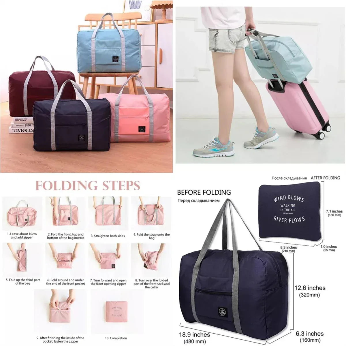 Foldable Travel Bag - Arfa Mart