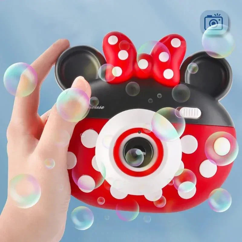 Light Up Toys LED Micky Bubble Machine Mini Mouse Camera Bubble Summer Outdoor Gift Toy Bubble Blower Baby Toys - Arfa Mart