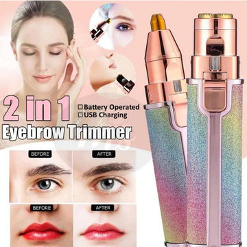 2 in 1 Eyebrow Trimmer - Arfa Mart