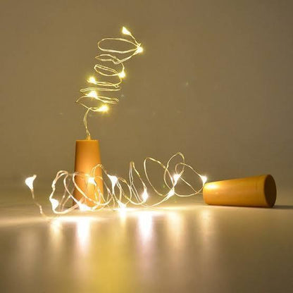 Wine Bottle Lights With Cork LED String Light Copper Wire Fairy Garland Lights Christmas Holiday Party Wedding Decoration - Arfa Mart
