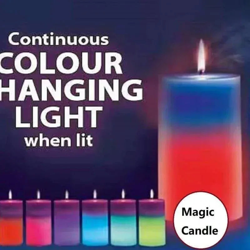 Magic Colour Changing Wax Candles Colorful LED Light Home Lighting New Type Romantic Real Flameless Flickering Holiday Candle - Arfa Mart