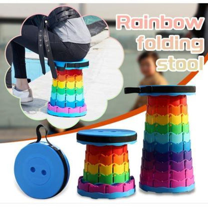 Outdoor Telescopic Stool Retractable Chair Seat Portable Fishing Stool Folding Adjustable Stool Camping Picnic Retractable Seat Folding Adjustable - Arfa Mart