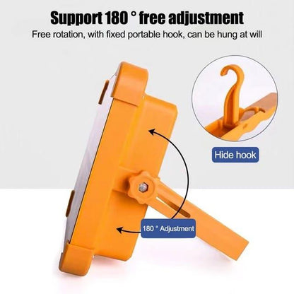 USB Rechargeable LED Solar Flood light 1000W with magnet strong light