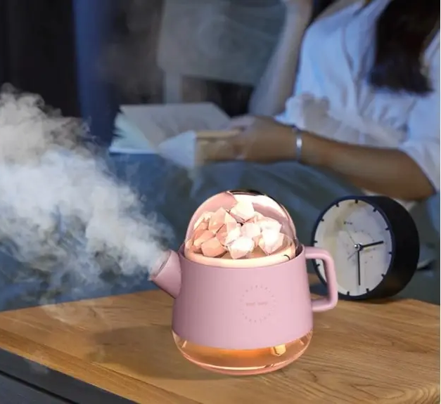 Cattle Shape Humidifier Air Purifier  Diffuser Aroma Salt Stone Wireless Room Fragrance Device Dormitory Bedroom Office Mute Night Appliance