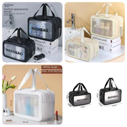 Double Layer Water-Proof Travel Cosmetic Washbag Organizer - Arfa Mart