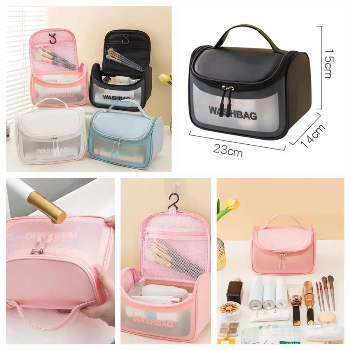 Water-Proof Travel Cosmetic Washbag Organizer - Arfa Mart