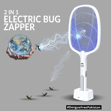 2 in 1 Mosquito Lamp and Racket - Arfa Mart