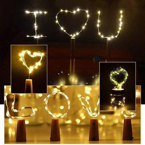 Wine Bottle Lights With Cork LED String Light Copper Wire Fairy Garland Lights Christmas Holiday Party Wedding Decoration - Arfa Mart
