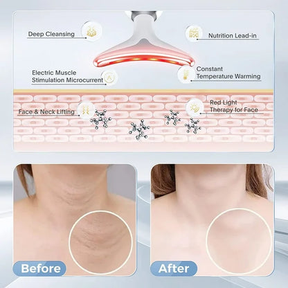 Red Light Therapy LED facial skin Rejuvenation, Lifting Tightening Machine for face & neck beauty device