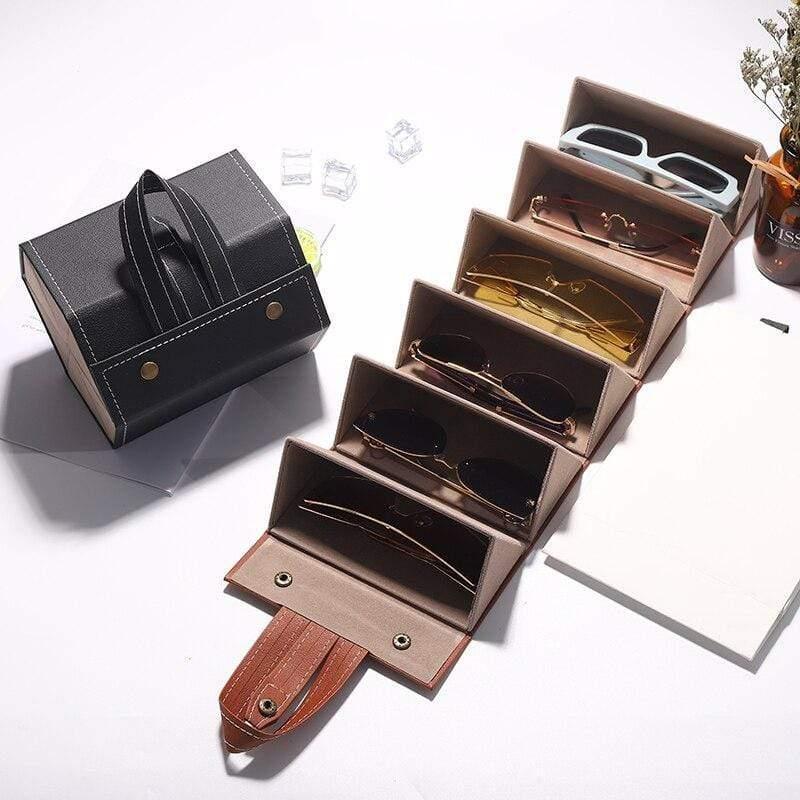 Leather Sun Glasses Organizers - Arfa Mart