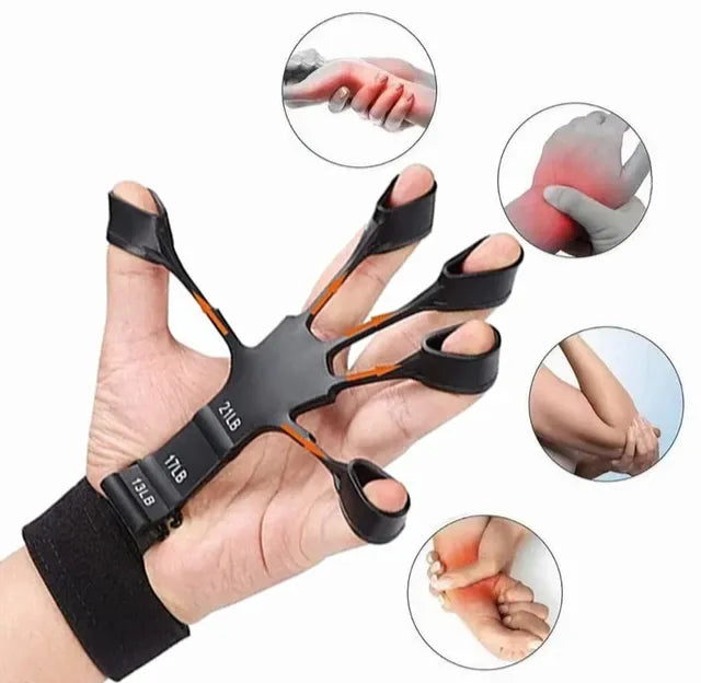 Finger Gripper Finger Exercise - Hand Gripper - Hand Strengtheners - Exercise Tool - 6 Resistance Levels