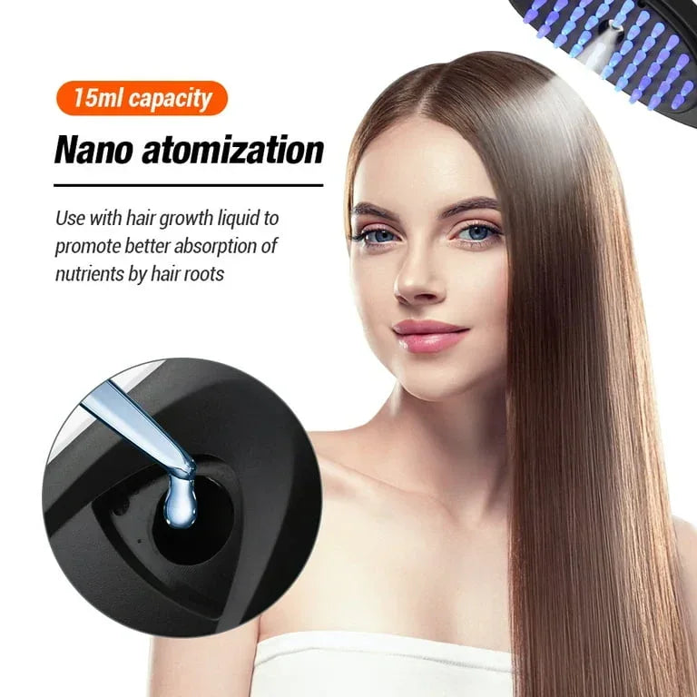 Hair Growth Brush with Steam & Vibration - Arfa Mart
