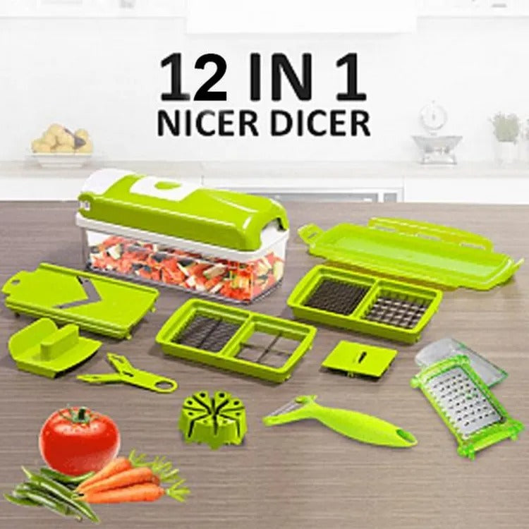 Nicer Dicer Plus Vegetable and Fruit Slicer with 5 Stainless Steel Blades