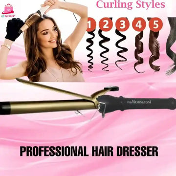 Rimington Silk Curling Wand Professional Curling Wand for soft and silky Curls - Arfa Mart