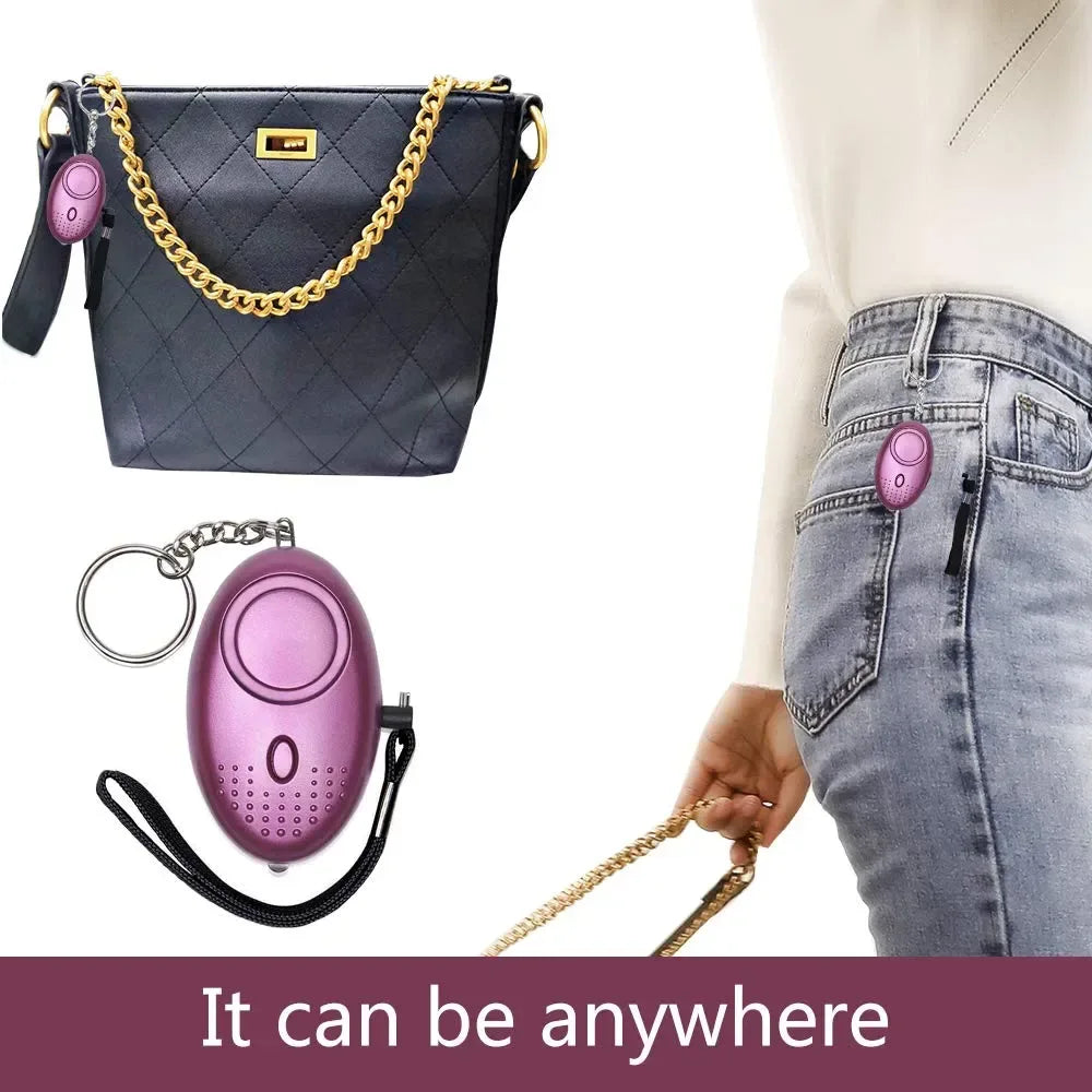 Personal Security Alarm Keychain with LED Light - 140DB Emergency Alarm - Arfa Mart