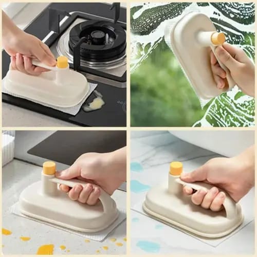 Kitchen Cleaning Magic Brush & Replaceable Disposable Magic Cloth