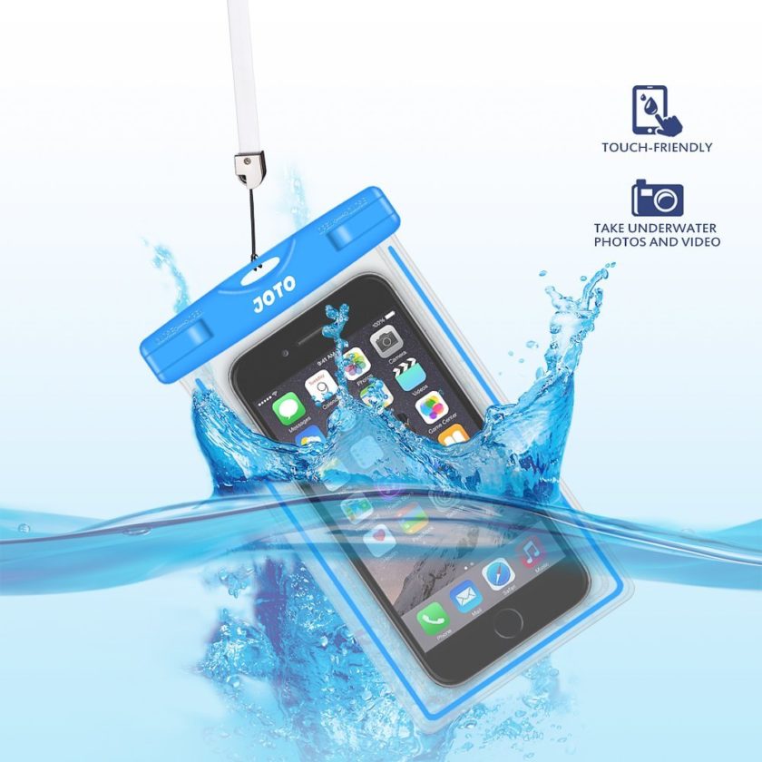 Waterproof Phone Pouch Cover for Travel - Fits Phones Under 7 Inches