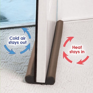 Pack of 3 Twin Draft Door and Window Draft Stoppers 36 Inches, Washable Fabric