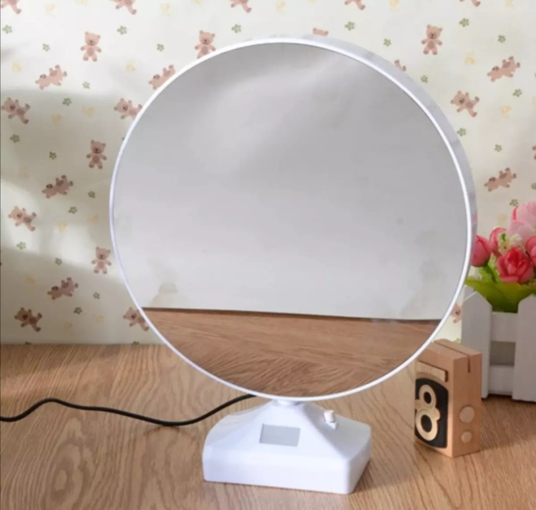 LED Magic Mirror Photo Frame 3-in-1 Desk Lamp, Mirror, and Photo Display with USB Light