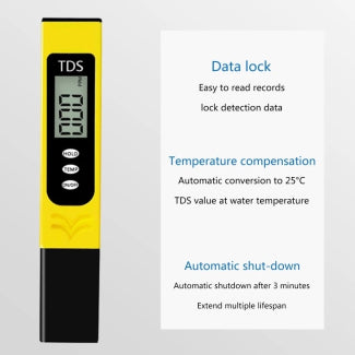 TDS Meter Conductivity pen EC Digital LCD Meter Water Quality Monitor