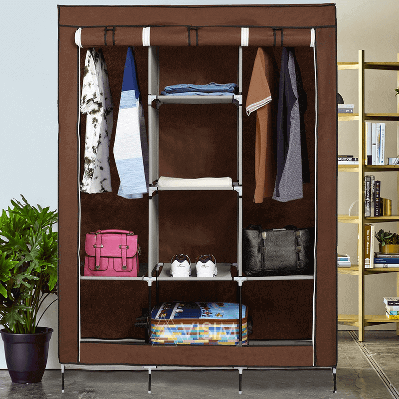 3 Layer Foldable Storage Wardrobe M 88130 with Hanging Space and Shelves