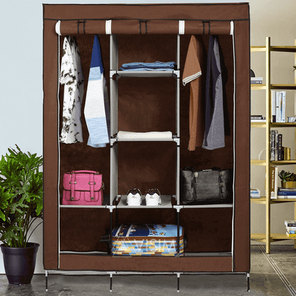 3 Layer Foldable Storage Wardrobe M 88130 with Hanging Space and Shelves