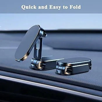 360° Rotatable Mounting Metal Magnetic Car Mobile Stand Folding Phone