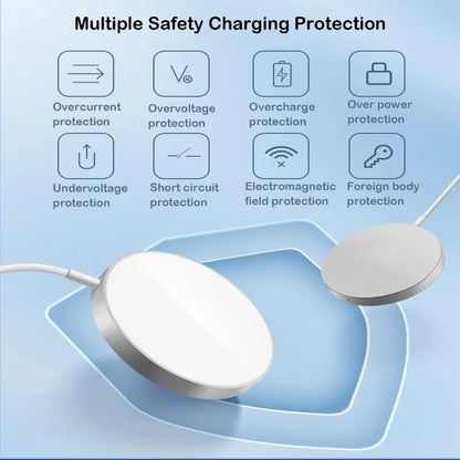 Best Quality Magsafe Qi Enabled Fast Magnetic Wireless Charger 5V 3A