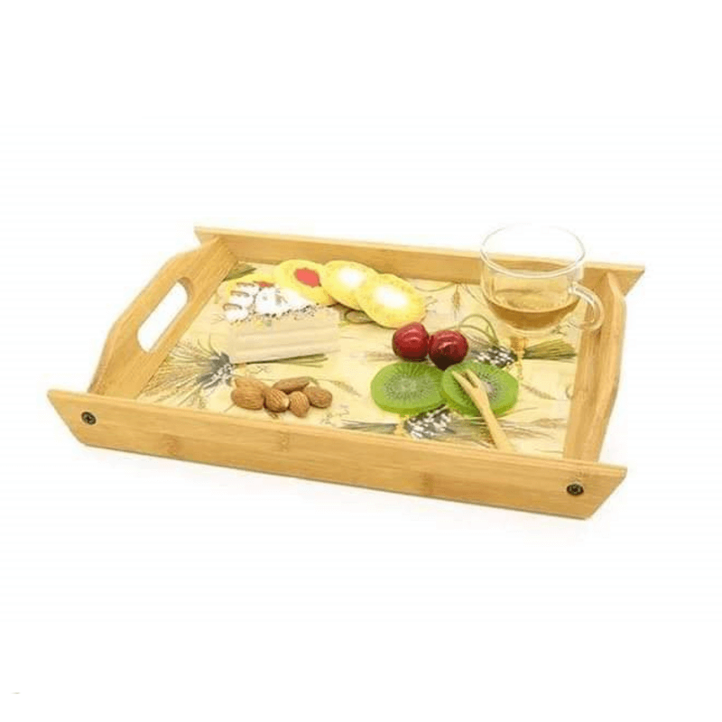 Wooden Trays 3 Pc Set  Lightweight, Smooth Edges, Multi-Purpose Serving Trays