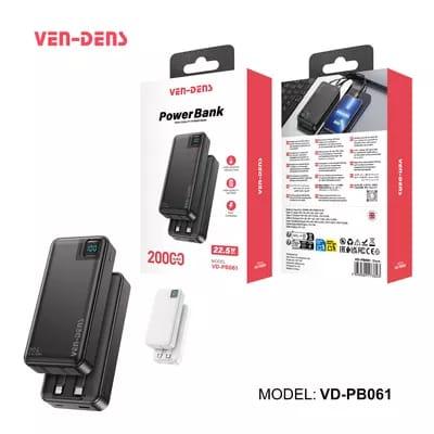 Ven-Dens Power Bank 20000 mAh - Arfa Mart