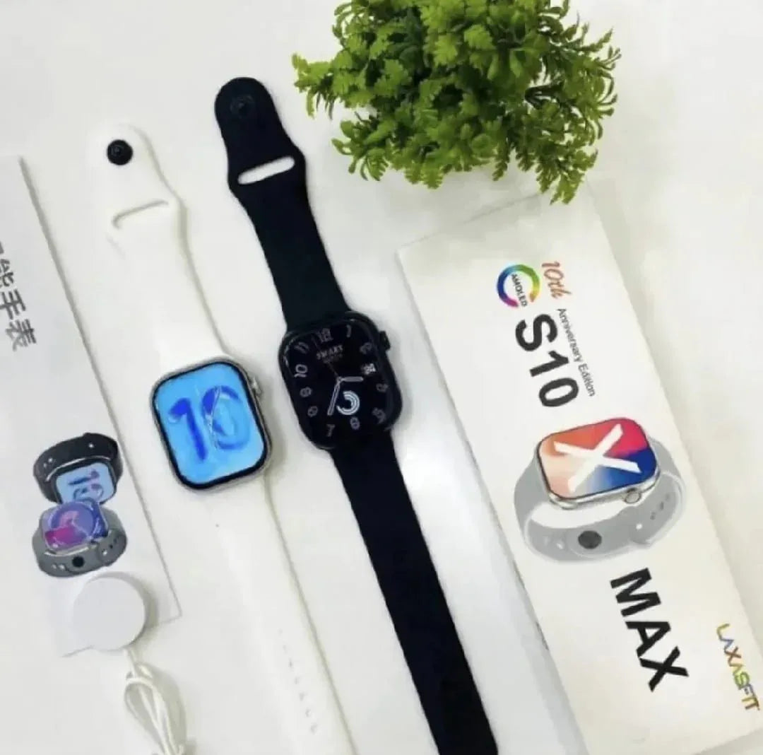 S 10 Max Series 10 Bluetooth Calling Smart watch Fitness Tracker with HD Display Heart Rate Monitor Sports Mode Waterproof Long Battery Life - Arfa Mart