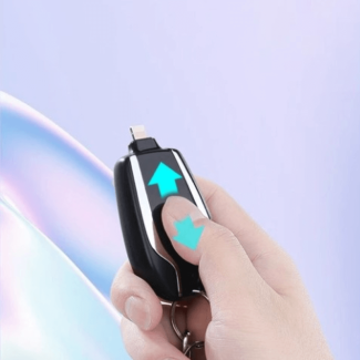 Key Ring Mini Power Bank 1500mAh Portable Charger for Type-C Devices