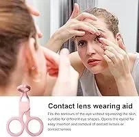 Lens Wearing kit + Nail Stamper + Eyeliner Aid (Pack of 3) - Arfa Mart