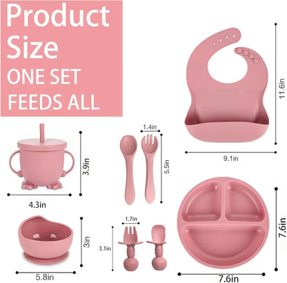 Food Grade Silicone Children's Tableware Set