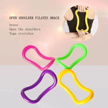 Yoga Ring Pilates Fitness Circle with Ergonomic Design for Body Shaping and Pain Relief